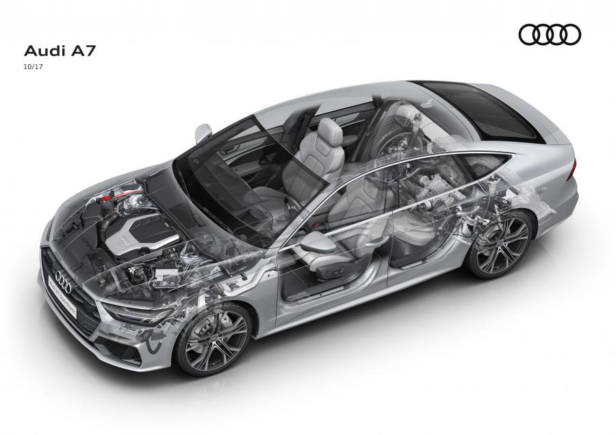 Схема Audi A7 Sportback Quattro S-Line 2017 года  (WW) (фото 15 из 33)